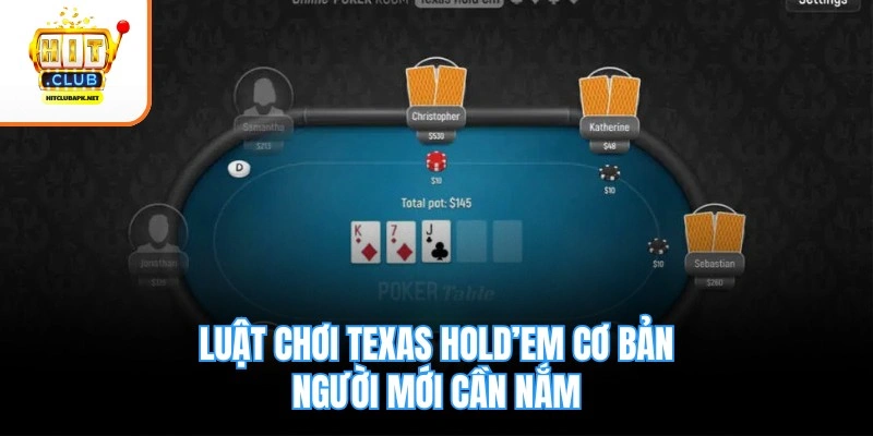 Luật chơi Texas Hold’em cơ bản người mới cần nắm