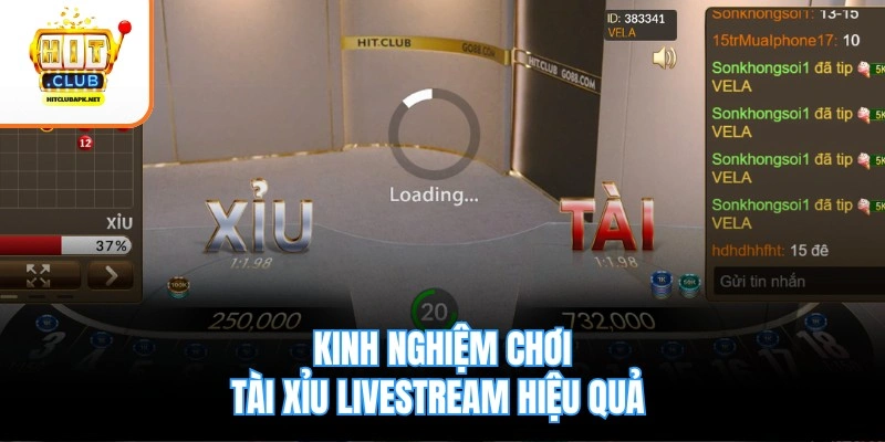 Kinh nghiệm chơi Tài Xỉu livestream hiệu quả 